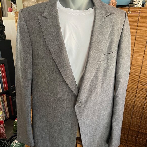 Vintage Grey Pierre Cardin Tuxedo Long Jacket with Tails 44L - Picture 1 of 4